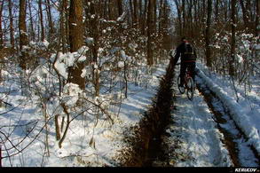 KERUCOV .ro - Fotografie si Jurnale de Calatorie - Traseu MTB Bucuresti - Cernica - Manastirea Cernica - Padurea Cernica prin zapada de Andrei Vocurek