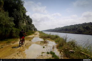 Trasee cu bicicleta MTB XC - Traseu MTB Cernavoda - Medgidia - Poarta Alba - Murfatlar - Agigea - Constanta (Canalul Dunare - Marea Neagra) de Andrei Vocurek