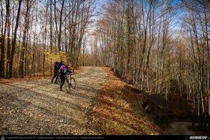 Trasee cu bicicleta MTB XC - Traseu MTB Fieni - Runcu - Raul Alb - Sipot - Vulcana Bai - Sotanga - Targoviste (Schitul Bunea si Padurea Vulcana) de Andrei Vocurek