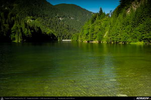 Trasee cu bicicleta MTB XC - Traseu MTB Muntii Latoritei: Gara Lotru - Brezoi - Valea lui Stan - Malaia - Ciungetu - Petrimanu (Lacul Bradisor - Lacul Malaia - Valea Latoritei - Lacul Petrimanu - Lacul Galbenu) de Andrei Vocurek