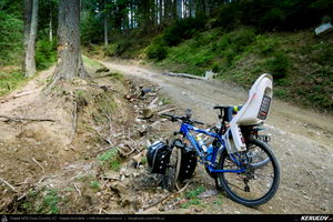 Trasee cu bicicleta MTB XC - Traseu MTB Masivul Piatra Craiului: Zarnesti - Cabana Gura Raului - Prapastiile Zarnestilor - spre Cabana Curmatura (varianta familie, copil de 1 an) de Andrei Vocurek