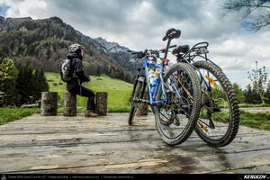 Trasee cu bicicleta MTB XC - Traseu MTB Muntii Bucegi: Sinaia - Cota 1400 - Stana Regala / Poiana Stanii - Sinaia (Schitul Sfanta Ana, Stancile Franz Joseph, Stanca Sfanta Ana, Castelul Peles) de Andrei Vocurek
