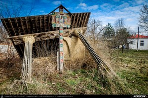 Trasee cu bicicleta MTB XC - Traseu SSP Bucuresti - Valea Dragului - Herasti - Dobreni - Copaceni - Adunatii-Copaceni - Bucuresti (Casa de piatra din Herasti - conacul Udriste Nasturel) de Andrei Vocurek