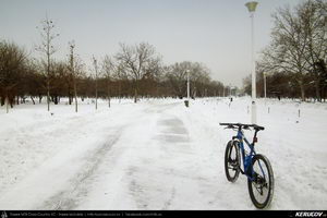 Cu bicicleta prin Bucuresti - traseul 12: Parcul Tineretului, roti pe zapada